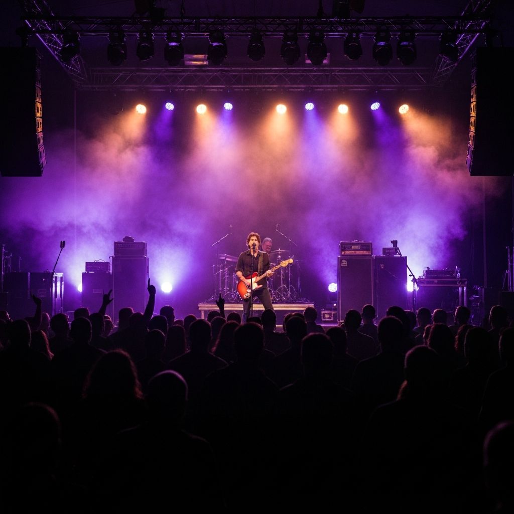 Rock concert performance